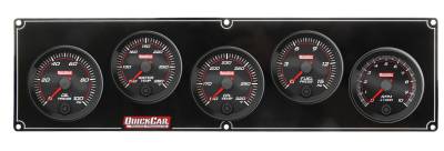 QUICKCAR RACING PRODUCTS - QuickCar Racing QRP69-4251 Redline 4-1 Gauge Panel OP/WT/OT/FP w/2-5/8 Tach