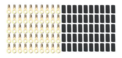 QUICKCAR RACING PRODUCTS - QuickCar Racing QRP57-490-50 Ring Terminal 5/16" 8 Ga w/Heat Shrink 50pk