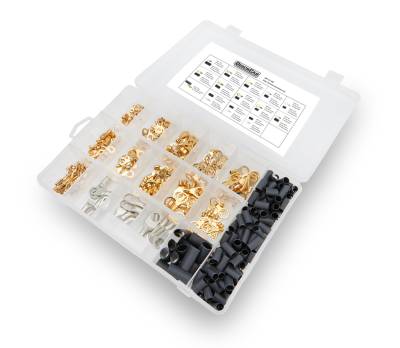 QUICKCAR RACING PRODUCTS - QuickCar Racing Products QRP57-499 Ring Terminal Assortment w/Case