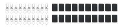 QUICKCAR RACING PRODUCTS - QuickCar Racing Products QRP57-530-20 Ring Terminal 3/8" 4 Ga w/Heat Shrink 20pk