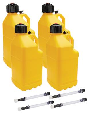 Allstar Performance - Allstar Performance ALL40123-4 Utility Jug 5 Gal w/Filler Hose Yellow 4pk