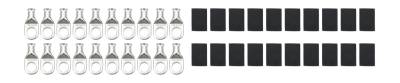 QUICKCAR RACING PRODUCTS - QuickCar Racing Products QRP57-535-20 Ring Terminal 1/2" 4 Ga w/Heat Shrink 20pk