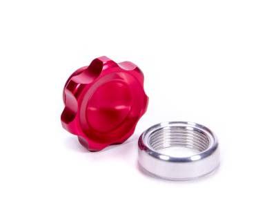 Allstar Performance - Allstar Performance ALL36165 Filler Cap Red w/Weld-In Alum Bung Small