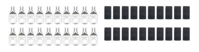 QUICKCAR RACING PRODUCTS - QuickCar Racing Products QRP57-572-20 Ring Terminal 3/8" 8 Ga w/Heat Shrink 20pk