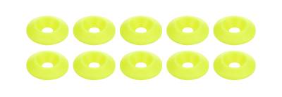 Allstar Performance - Allstar Performance ALL18698 Countersunk Washer Fluorescent Yellow 10Pc