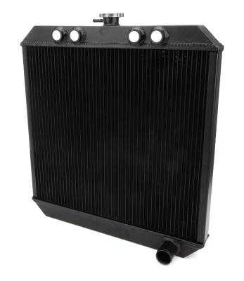 Ti22 PERFORMANCE - Ti22 Performance TIP5200 Sprint Car Radiator Down Flow Black 4 -10 Inlet