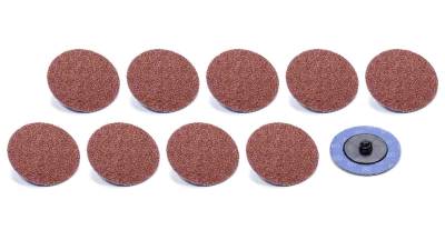 Allstar Performance - Allstar Performance ALL12106 Twist Lock Sanding Disc 2" 80 Grit 10Pc