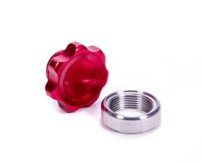 Allstar Performance - Allstar Performance ALL36168 Filler Cap Red w/Weld-In Steel Bung Small