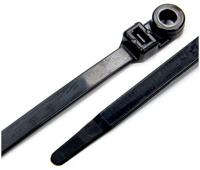 Allstar Performance - Allstar Performance ALL14392 Wire Ties Black 14.00 w/Mounting Hole 25Pc