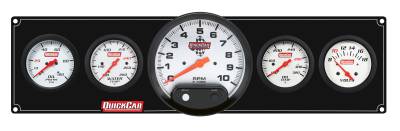 QUICKCAR RACING PRODUCTS - QuickCar Racing Products QRP61-7757 Extreme 4-1 Panel w/Tach OP/WT/OT/VT Black