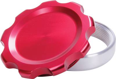 Allstar Performance - Allstar Performance ALL36176 Filler Cap Red w/Weld-In Steel Bung Large