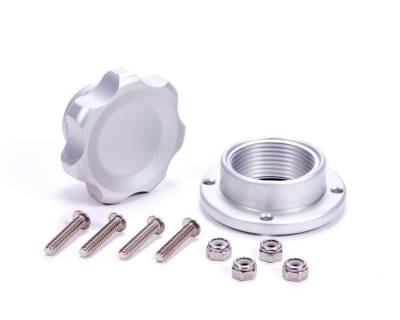 Allstar Performance - Allstar Performance ALL36180 Filler Cap Silver w/Bolt-In Alum Bung Small