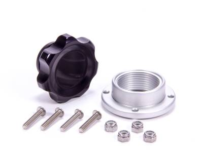 Allstar Performance - Allstar Performance ALL36181 Filler Cap Black w/Bolt-In Alum Bung Small