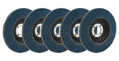 Allstar Performance - Allstar Performance ALL12122-5 Flap Discs 80 Grit 4.5" w/7/8" Arbor