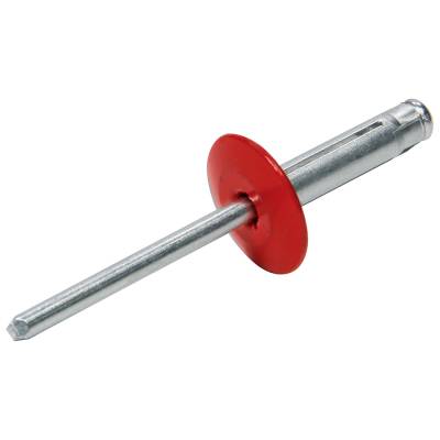 Allstar Performance - Allstar Performance ALL18062 Lg Hd Rivet 250Pk Red Flange Type Alum Mandrel