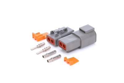 QUICKCAR RACING PRODUCTS - QuickCar Racing Products QRP71-222 Deutsch Connector 2-Pin Kit DTP