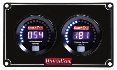 QUICKCAR RACING PRODUCTS - QuickCar Racing Products QRP67-2001 Digital 2-Gauge Panel OP/WT