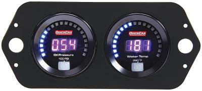 QUICKCAR RACING PRODUCTS - QuickCar Racing Products QRP67-2004 Digital 2-Gauge Panel Open Wheel OP/WT