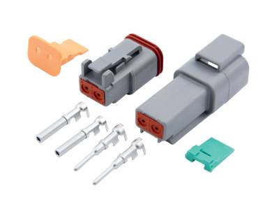 QUICKCAR RACING PRODUCTS - QuickCar Racing Products QRP71-322 Deutsch Connector 2-Pin