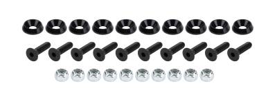 Allstar Performance - Allstar Performance ALL18629 Countersunk Bolts 1/4" w/3/4" Washer Blk 10Pc