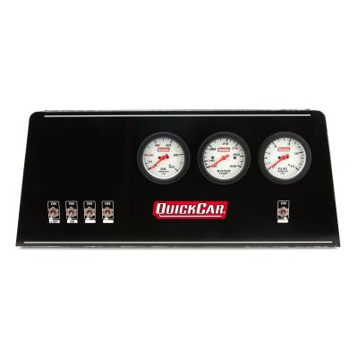 QUICKCAR RACING PRODUCTS - QuickCar Racing Products QRP61-812-038 Dash Panel NE Mod Ext OP/WT/FP Single Ign