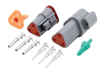 QUICKCAR RACING PRODUCTS - QuickCar Racing Products QRP71-332 Deutsch Connector 3-Pin