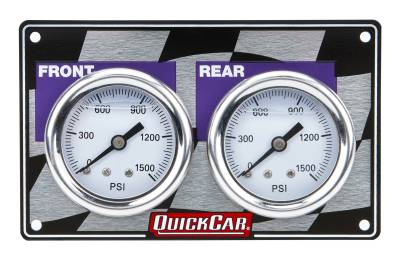QUICKCAR RACING PRODUCTS - QuickCar Racing Products QRP61-103 Mini Brake Bias Gauge Panel Horizontal