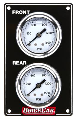 QUICKCAR RACING PRODUCTS - QuickCar Racing Products QRP61-105 Mini Brake Bias Gauge Panel Vertical Black