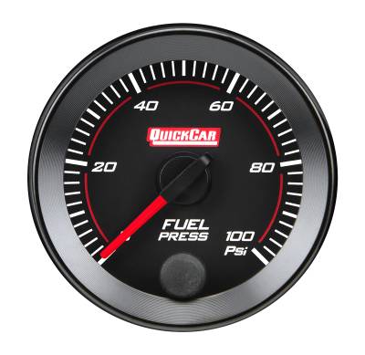 QUICKCAR RACING PRODUCTS - QuickCar Racing Products QRP65-005 RedLine Gauge 2-1/16" Fuel Pressure 0-100PSI