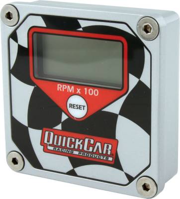 QUICKCAR RACING PRODUCTS - QuickCar Racing Products QRP611-099 LCD Tachometer Checkered Flag Face