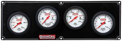 QUICKCAR RACING PRODUCTS - QuickCar Racing Products QRP61-7021 4 Gauge Extreme Panel OP/WT/OT/FP