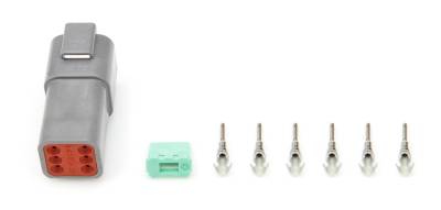 QUICKCAR RACING PRODUCTS - QuickCar Racing Products QRP71-361 Plug Deutsch 6-Pin Receptacle