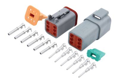 QUICKCAR RACING PRODUCTS - QuickCar Racing Products QRP71-362 Deutsch Connector 6-Pin