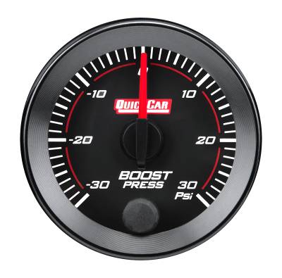 QUICKCAR RACING PRODUCTS - QuickCar Racing Products QRP65-012 RedLine Gauge 2-1/16" Boost -30/30PSI