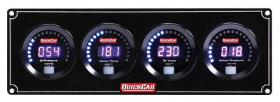 QUICKCAR RACING PRODUCTS - QuickCar Racing Products QRP67-4023 Digital 4 Gauge Panel OP/WT/OT/WP
