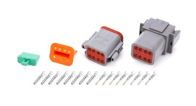 QUICKCAR RACING PRODUCTS - QuickCar Racing Products QRP71-382 Plug Deutsch 8-Pin Receptacle