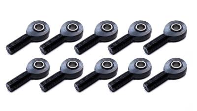 Ti22 PERFORMANCE - Ti22 Performance TIP8250-10 Rod End Alum RH Male Blk 1/2ID x 5/8 Thread 10Pc