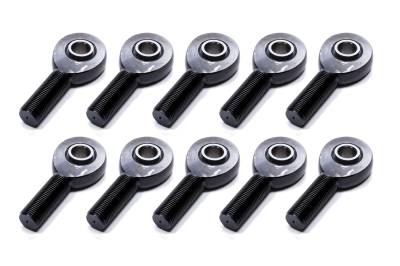 Ti22 PERFORMANCE - Ti22 Performance TIP8251-10 Rod End Alum LH Male Blk 1/2ID x 5/8 Thread 10Pc