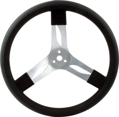 QUICKCAR RACING PRODUCTS - QuickCar Racing Products QRP68-001 15" Steering Wheel Aluminum Black