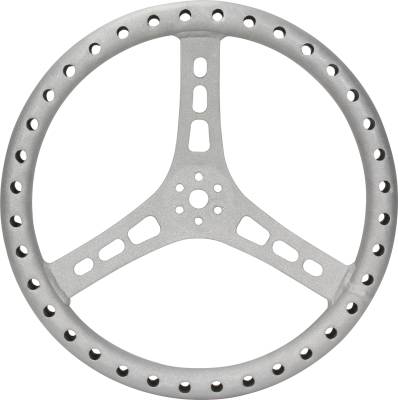 QUICKCAR RACING PRODUCTS - QuickCar Racing Products QRP68-005 15" Steering Wheel L/W Aluminum Raw