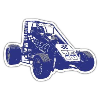MPD RACING - MPD Racing MPD020 Sprint Car Decal Sticker