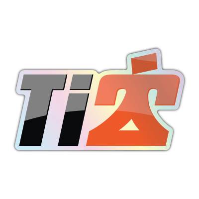 Ti22 PERFORMANCE - Ti22 PERFORMANCE TIP0052 Decal Sticker Ti22 Logo Holographic