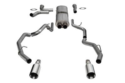 Corsa Performance - Corsa 21389 True Dual 3" Catback Exhaust System w/Dual Rear Exit/Flat 5.0" Tips
