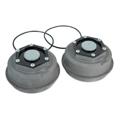CURT - CURT 2024055281 Trailer Axle Threaded Dust Cap 10000-16000lb 4" Diameter Grease