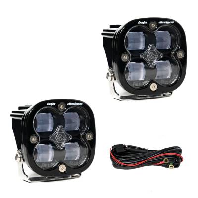 JKS - JKS BJD257801 Baja Designs Fog Lights Squadron SAE Pair LED Spot Clear