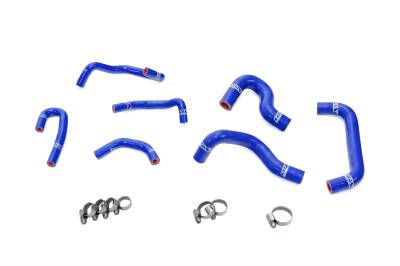 HPS Performance - HPS Performance 57-2274-BLUE High Temp 3-Ply Silicone Oil Cooler Hose Kit Blue