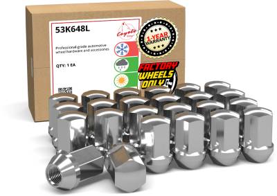 Coyote Premium Wheel Accessories - Coyote 53K648L Factory Style Lug Pack Long for GM M14x1.5 24-Lugs