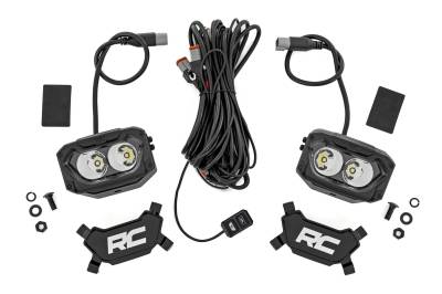 Rough Country Suspension Systems - Rough Country 0117 5" Light Pods White/Amber DRL Spot Pair