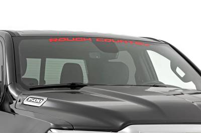Rough Country Suspension Systems - Rough Country 4166RD Decal 3.6" x 35" Red