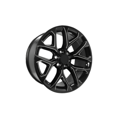 Performance Replicas - Performance Replicas PR177 22x9 6x5.5 24mm Gloss Black/Milled PR177BE22906124